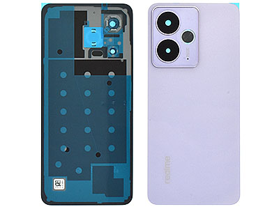 realme realme 14T 5G - Cover Batteria + Vetrino Camera + Adesivi Lightning Purple
