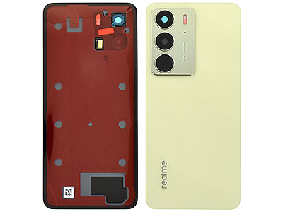 realme Realme C75 - Cover Batteria + Vetrino Camera + Adesivi Lightning Gold