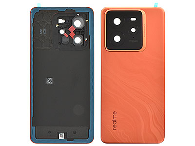 realme realme GT 7 Pro 5G - Cover Batteria + Vetrino Camera + Adesivi Mars Orange