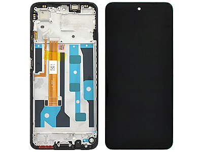 realme Realme C75 - Lcd + Touch Screen + Frame + Tasto Power Lightning Gold