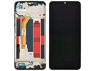 realme realme Note 70T 4G - Lcd + Touch Screen + Frame + Swich Tasti Lareali Black
